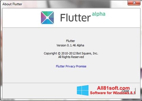 Ekrānuzņēmums Flutter Windows 8.1