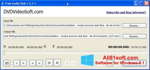 Ekrānuzņēmums Free Audio Dub Windows 8.1
