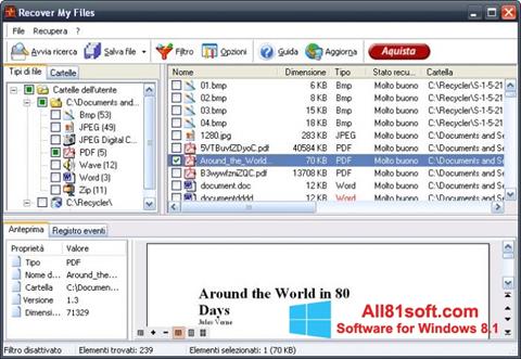 Ekrānuzņēmums Recover My Files Windows 8.1