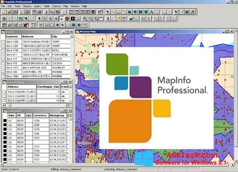 Ekrānuzņēmums MapInfo Professional Windows 8.1