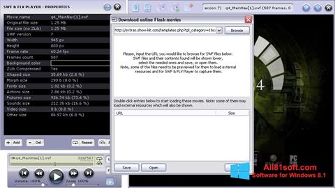Ekrānuzņēmums FLV Player Windows 8.1