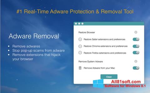 Ekrānuzņēmums Adware Removal Tool Windows 8.1