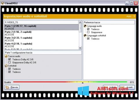 Ekrānuzņēmums CloneDVD Windows 8.1