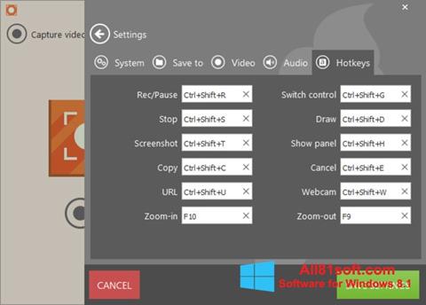 Ekrānuzņēmums Icecream Screen Recorder Windows 8.1