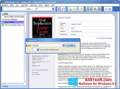 Ekrānuzņēmums All My Books Windows 8.1