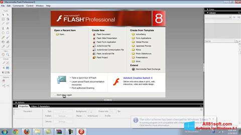 Ekrānuzņēmums Macromedia Flash Player Windows 8.1