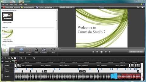 Ekrānuzņēmums Camtasia Studio Windows 8.1