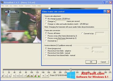 Ekrānuzņēmums VirtualDubMod Windows 8.1