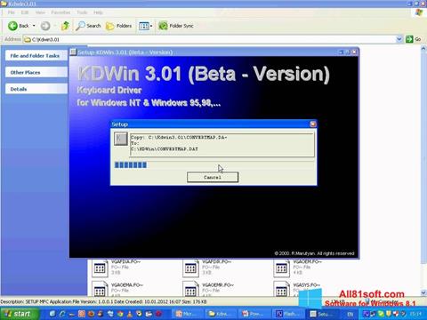 Ekrānuzņēmums KDWin Windows 8.1