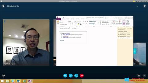 Ekrānuzņēmums Skype for Business Windows 8.1