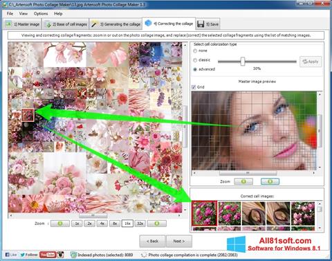 Ekrānuzņēmums Photo Collage Maker Windows 8.1