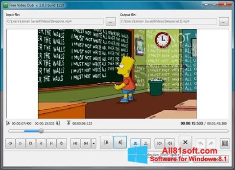 Ekrānuzņēmums Free Video Dub Windows 8.1