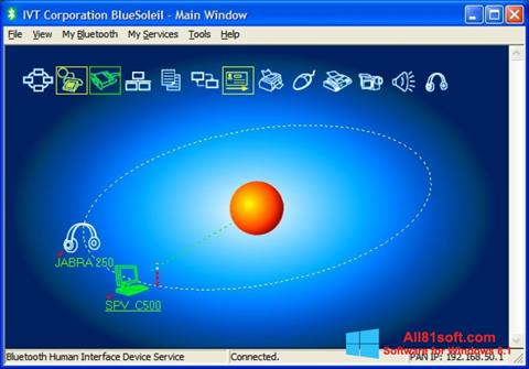 Ekrānuzņēmums BlueSoleil Windows 8.1