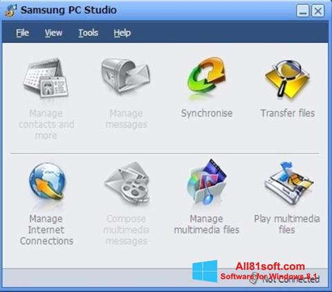Ekrānuzņēmums Samsung PC Studio Windows 8.1