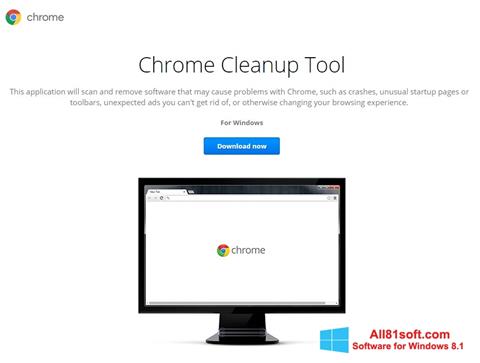 Ekrānuzņēmums Chrome Cleanup Tool Windows 8.1