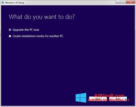 Ekrānuzņēmums Media Creation Tool Windows 8.1