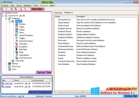 Ekrānuzņēmums InterBase Windows 8.1