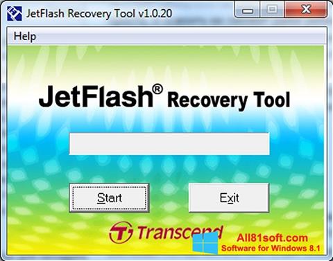 Ekrānuzņēmums JetFlash Recovery Tool Windows 8.1