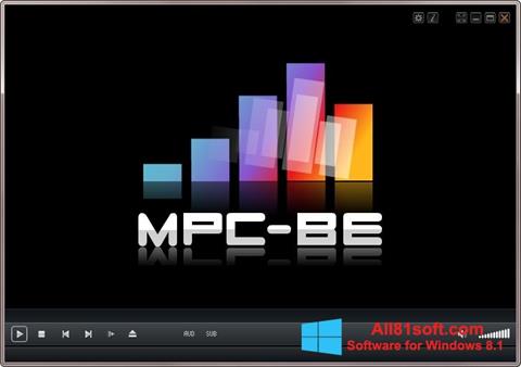 Ekrānuzņēmums MPC-BE Windows 8.1