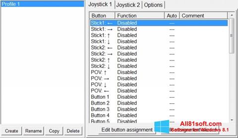 Ekrānuzņēmums JoyToKey Windows 8.1