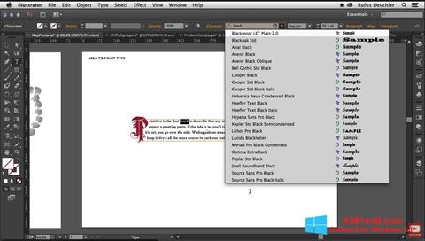 Ekrānuzņēmums Adobe Illustrator Windows 8.1