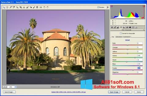 Ekrānuzņēmums Adobe Camera Raw Windows 8.1