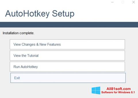 Ekrānuzņēmums AutoHotkey Windows 8.1