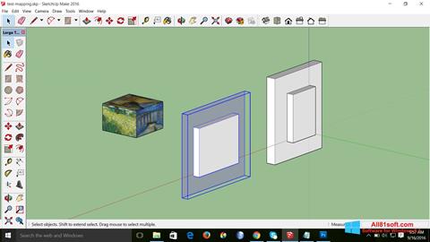 Ekrānuzņēmums SketchUp Make Windows 8.1