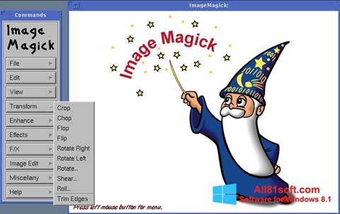 Ekrānuzņēmums ImageMagick Windows 8.1